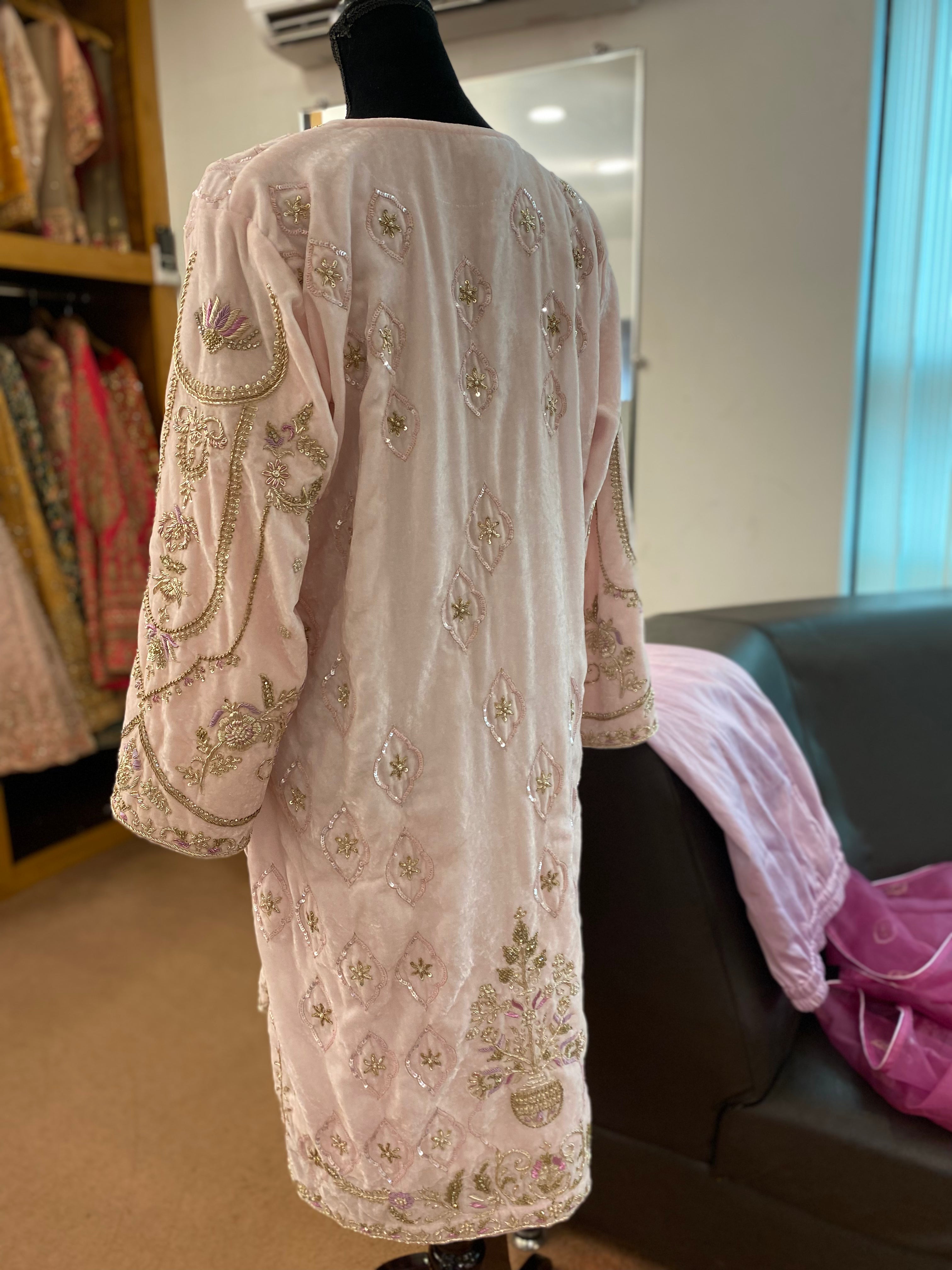 Hand embroidered dress 3pc stitched