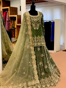 Handembroidered Bridal ensemble