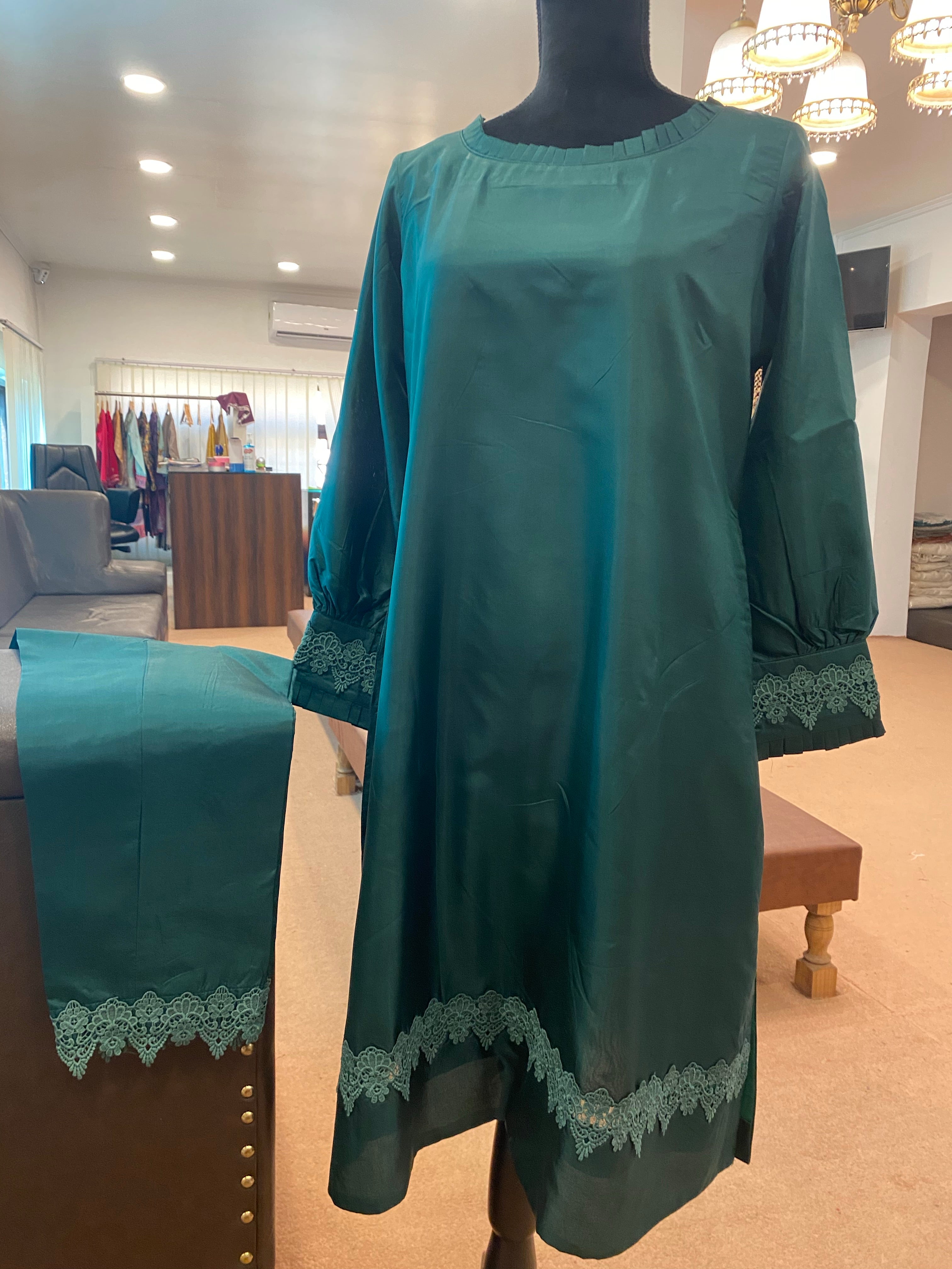 Pure silk Kurta set 2pc stitched