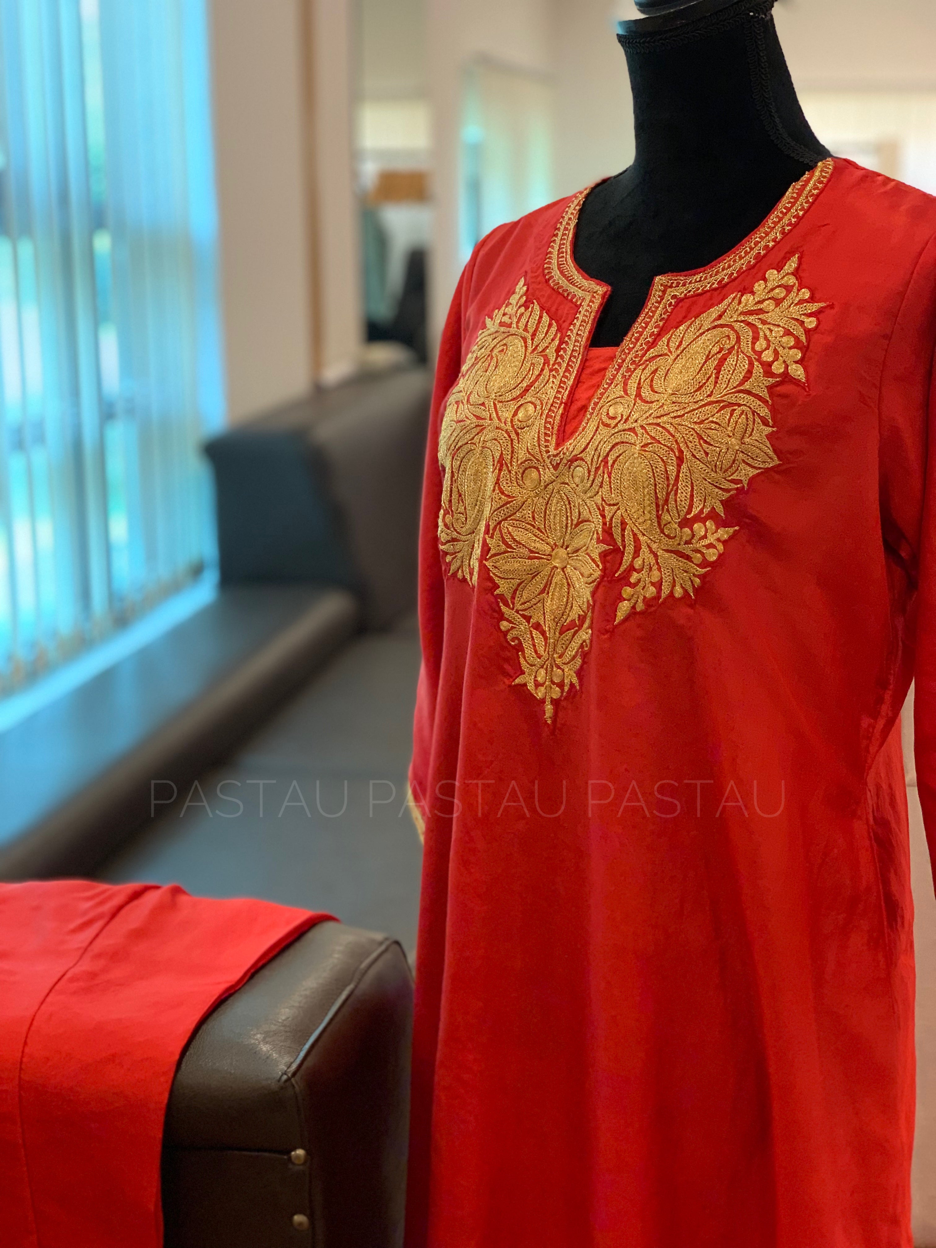 Hand Tilla pure silk 2pc stitched