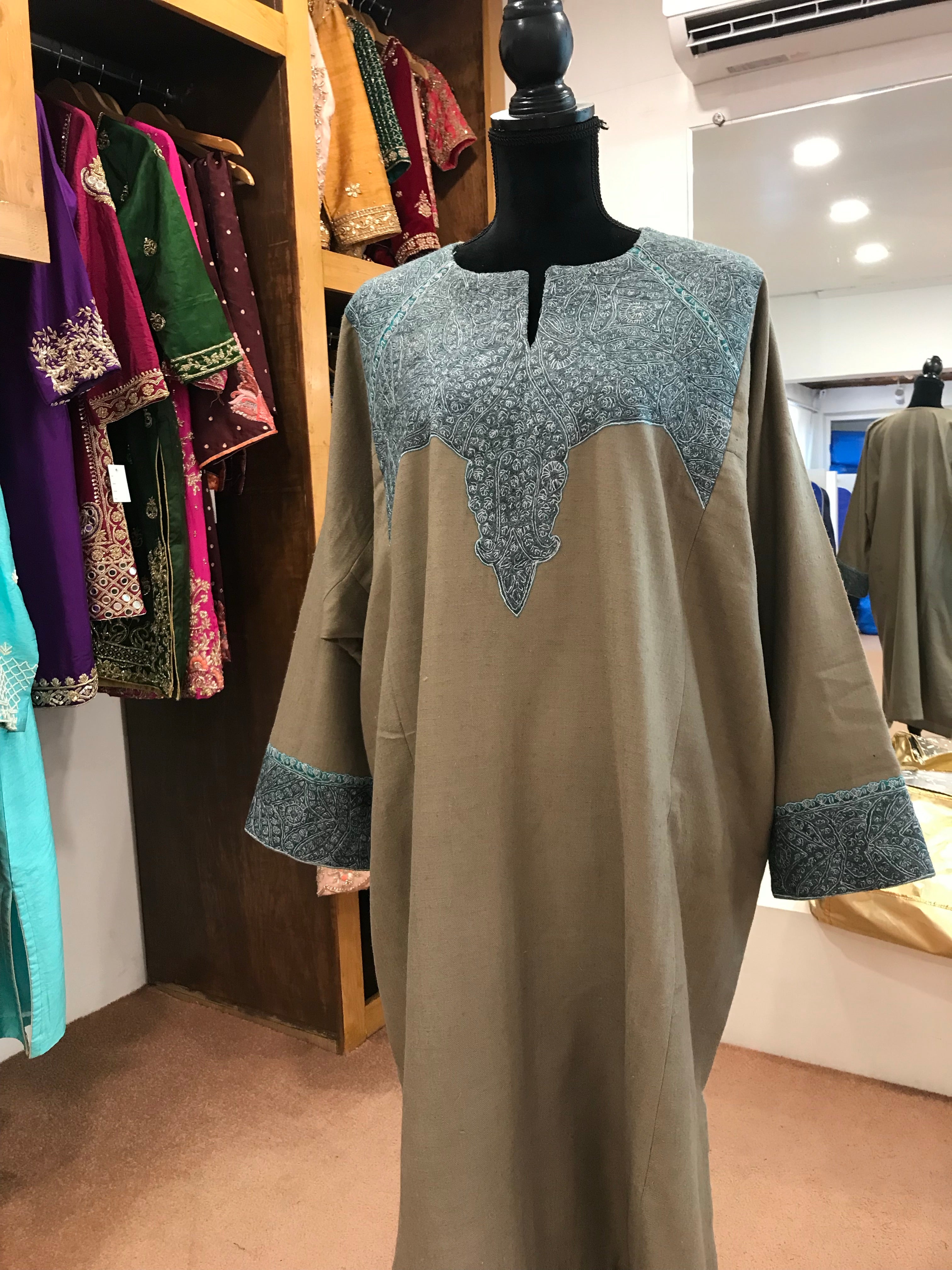 Natural shade pashimna count blend with handsozni -PCB002