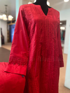 Pure silk 2pc stitched
