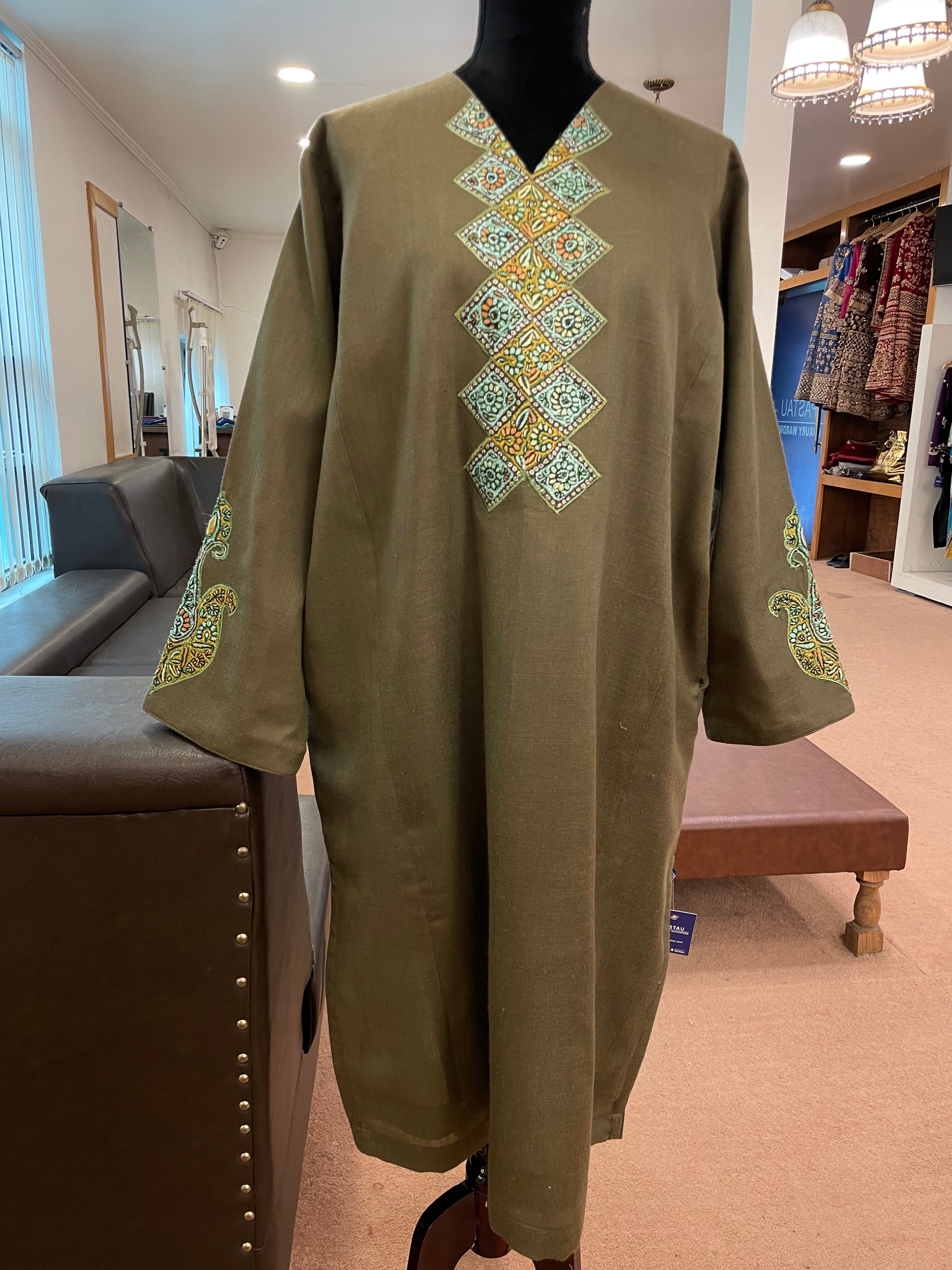 Purepashmina blend pheran Pwb250