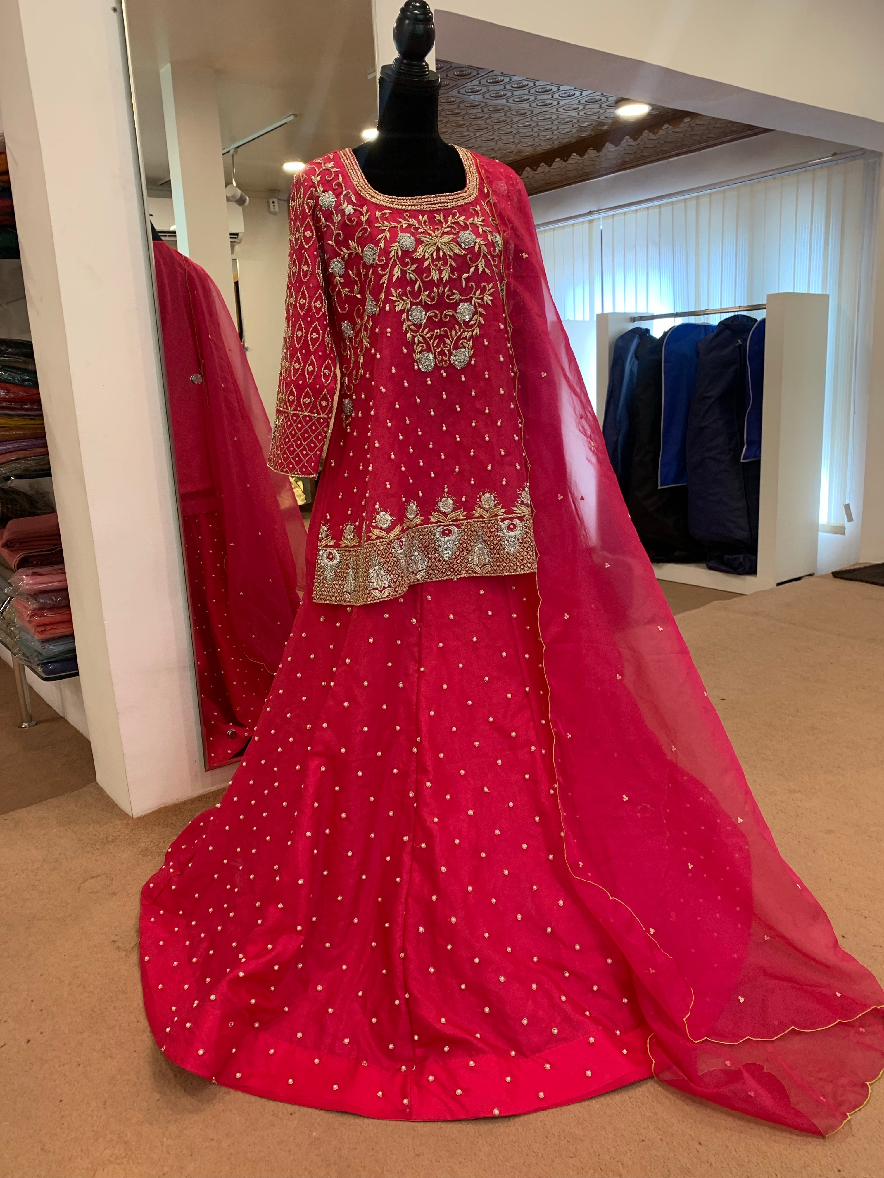 Hand embroidered dress 3pc stitched