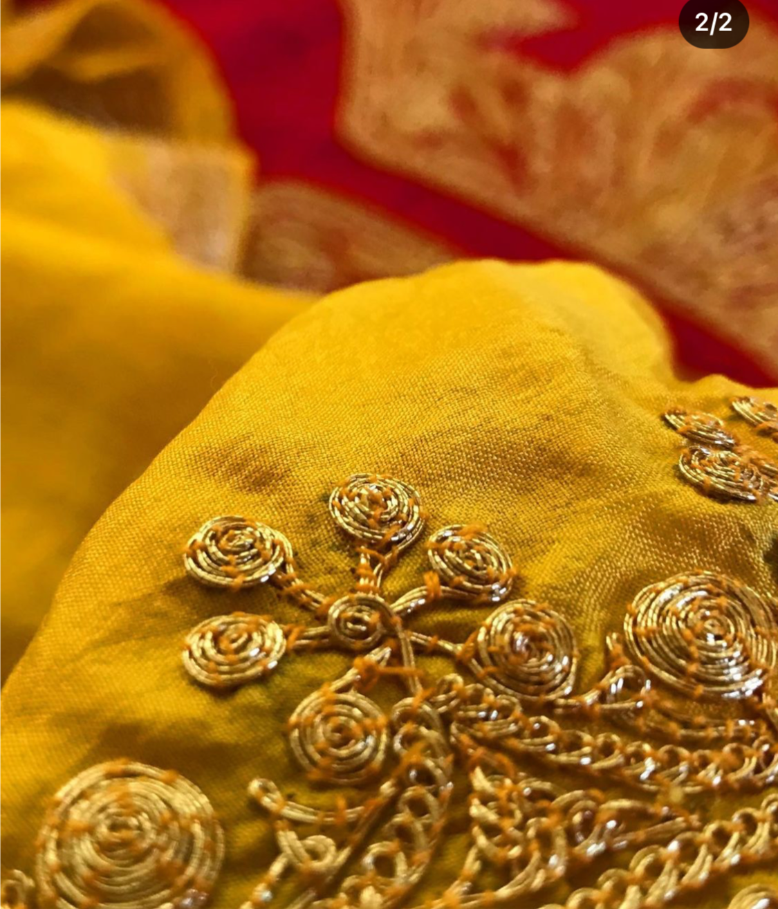 Hand tilla pure silk 3pc Unstitched