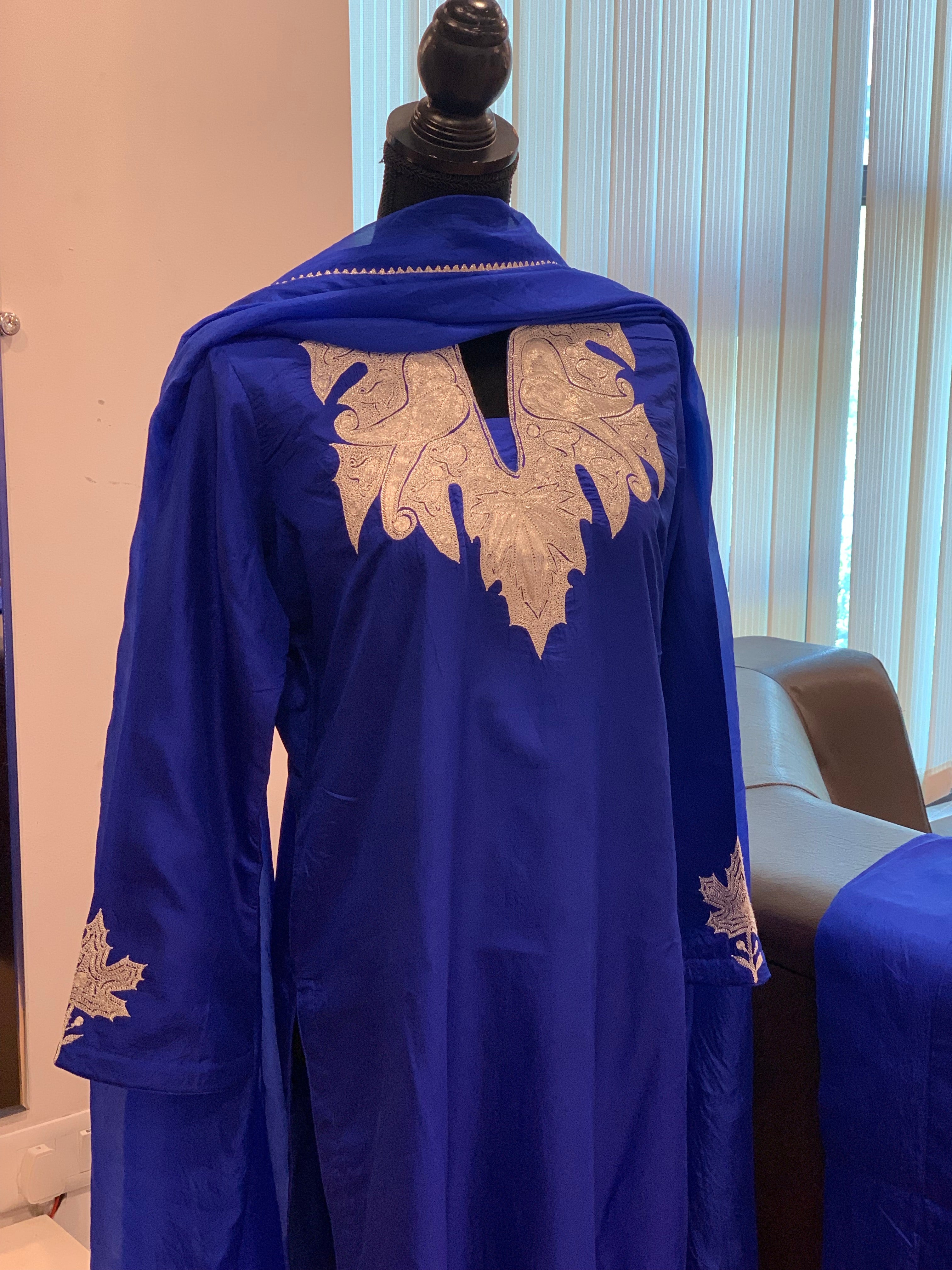 Hand Tilla pure silk 3pc stitched