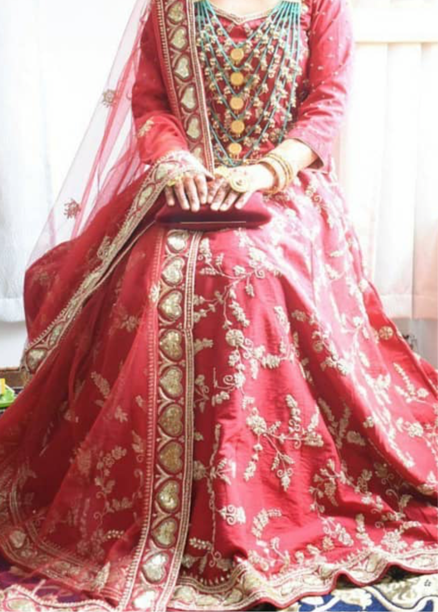 Reddish Maroon lehanga