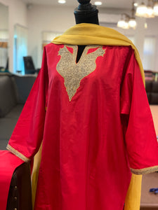 Hand Tilla pure silk 3pc stitched
