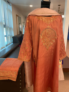 Puresilk tilla kurta set Mtks342
