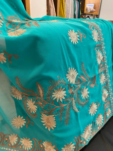 Kashmiri embroidered saree SR011