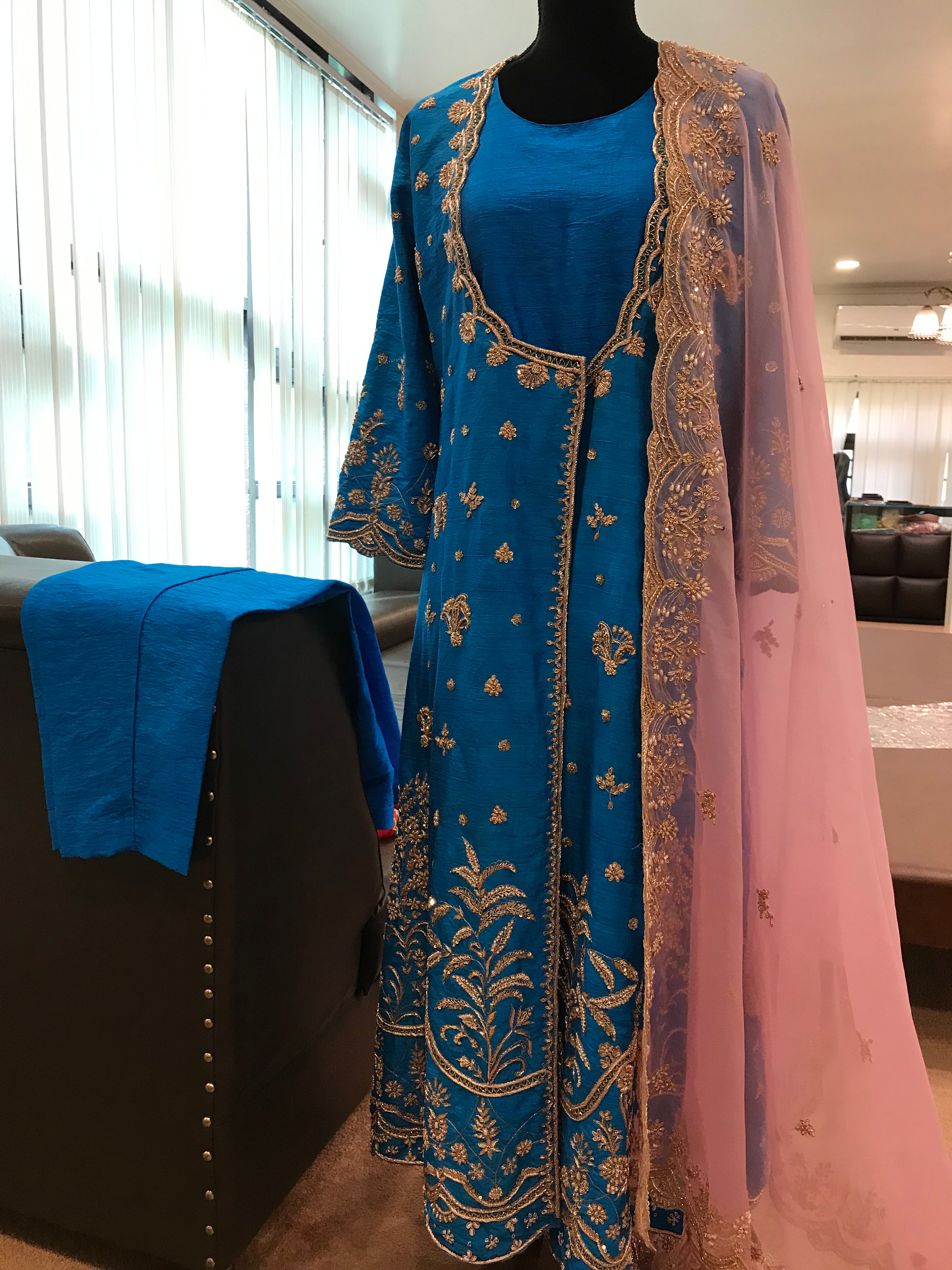 Handembroidered jacket dress