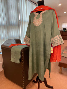 Puresilk Tilla kurta set Mtks333