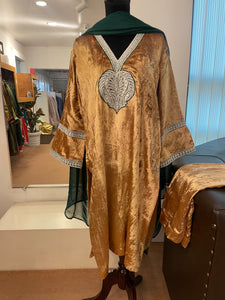 Velvet kurta set mtks210