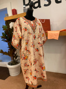 Tilla Qorab Pheran set 2pc stitched MTKS 057