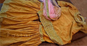 hand embroidered Gharara Dress - Pastau