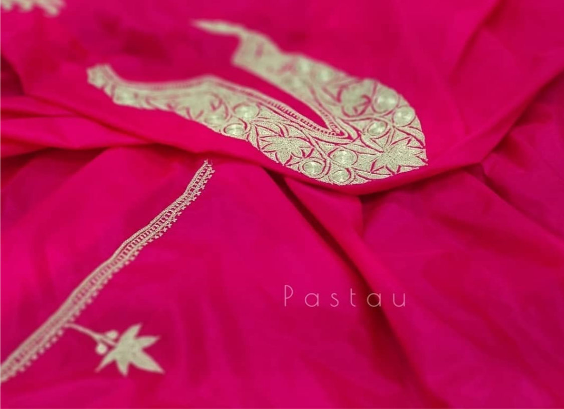 Hand Tilla pure silk 2pc suit unstitched