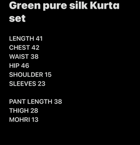 Pure silk Kurta set 2pc stitched