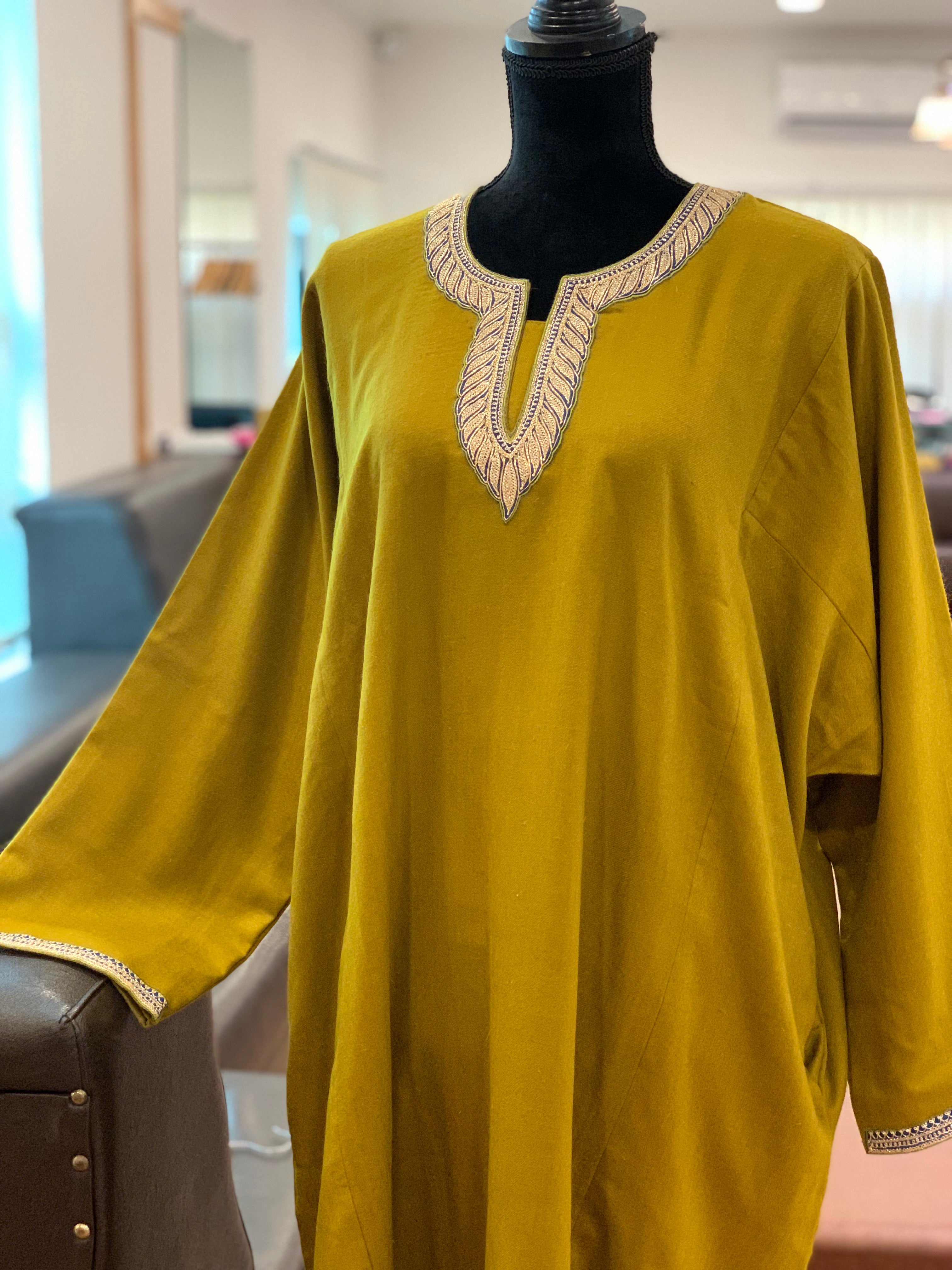 Purepashmina wool blend pheran - PWB019