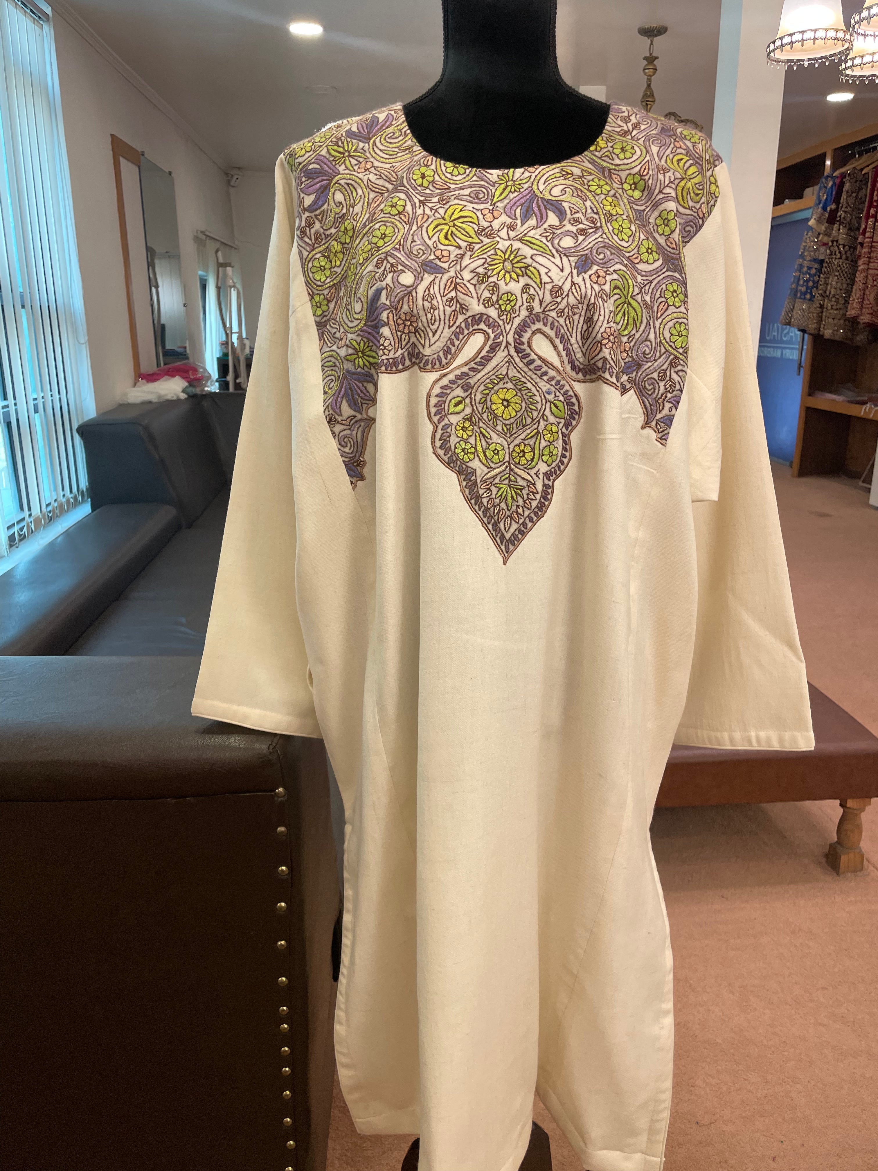 Purepashmina purewoolblend pheran pwb198