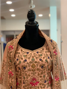 Handembroidered Bridal Lehanga - Pastau