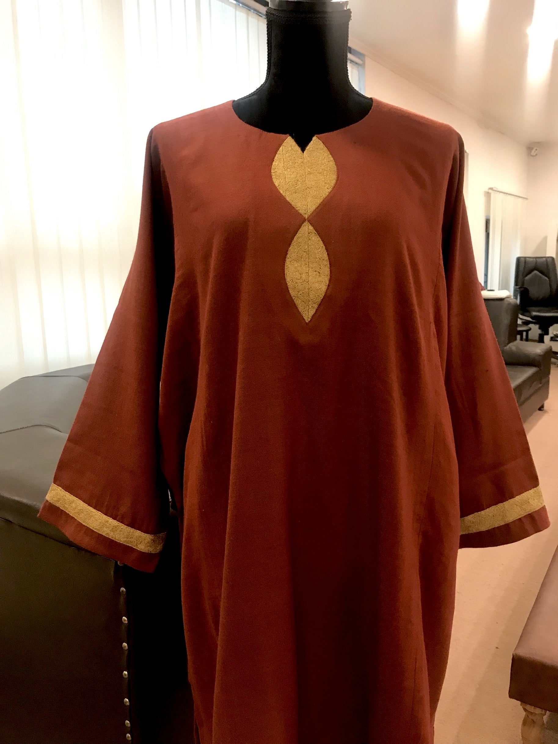 Purepashmina purewool blend pheran pwb047