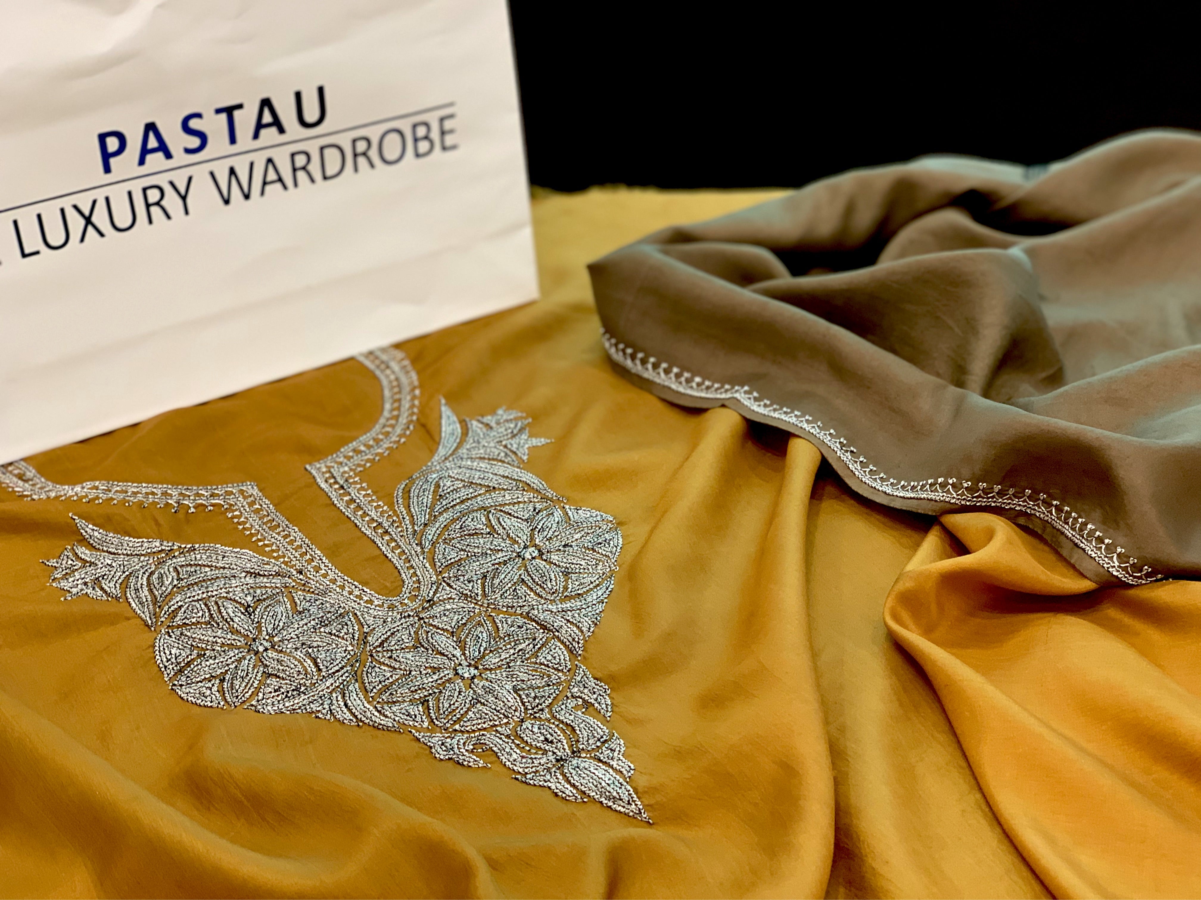 Hand Tilla pure silk 3pc unstitched