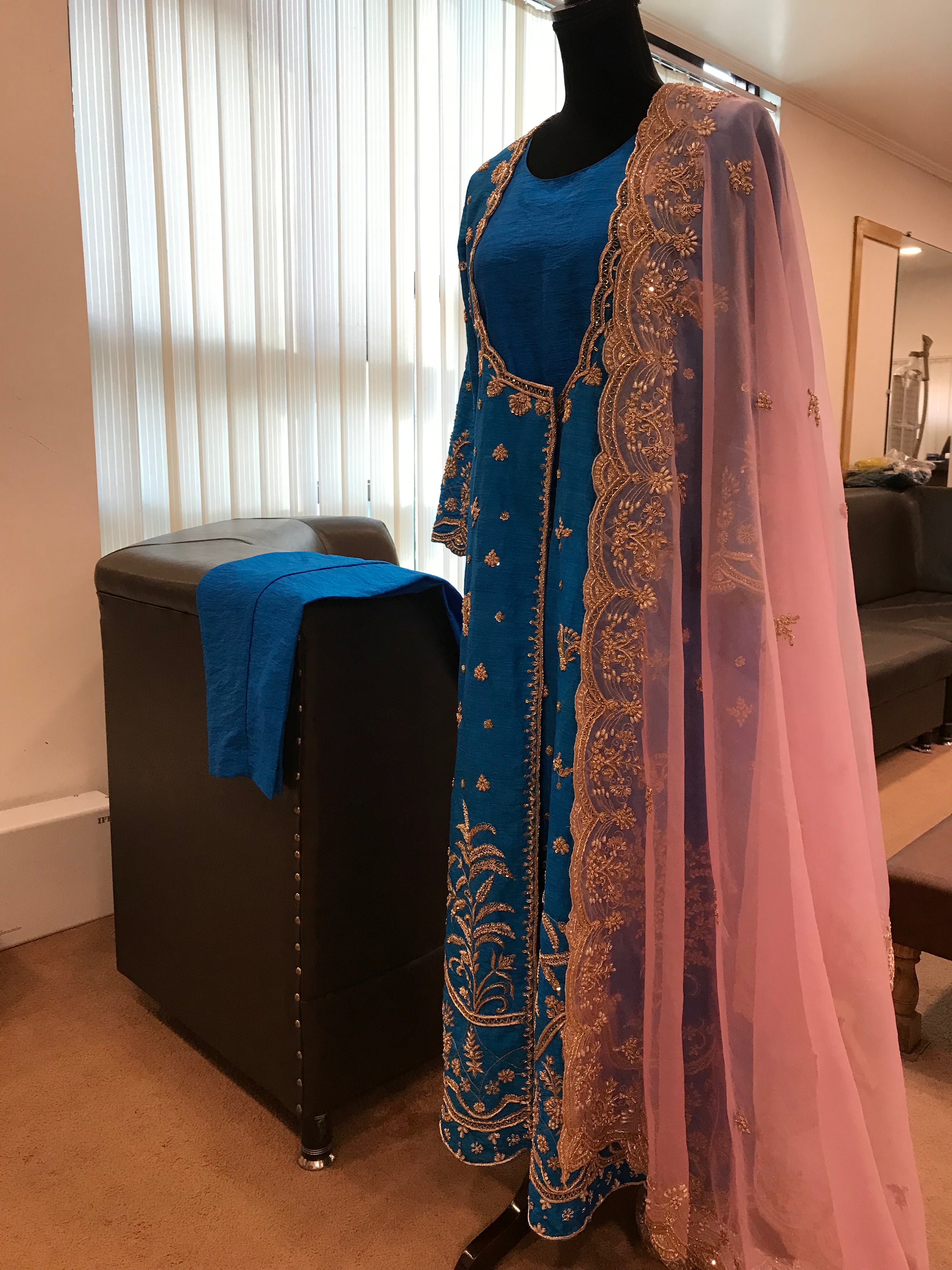 Handembroidered jacket dress