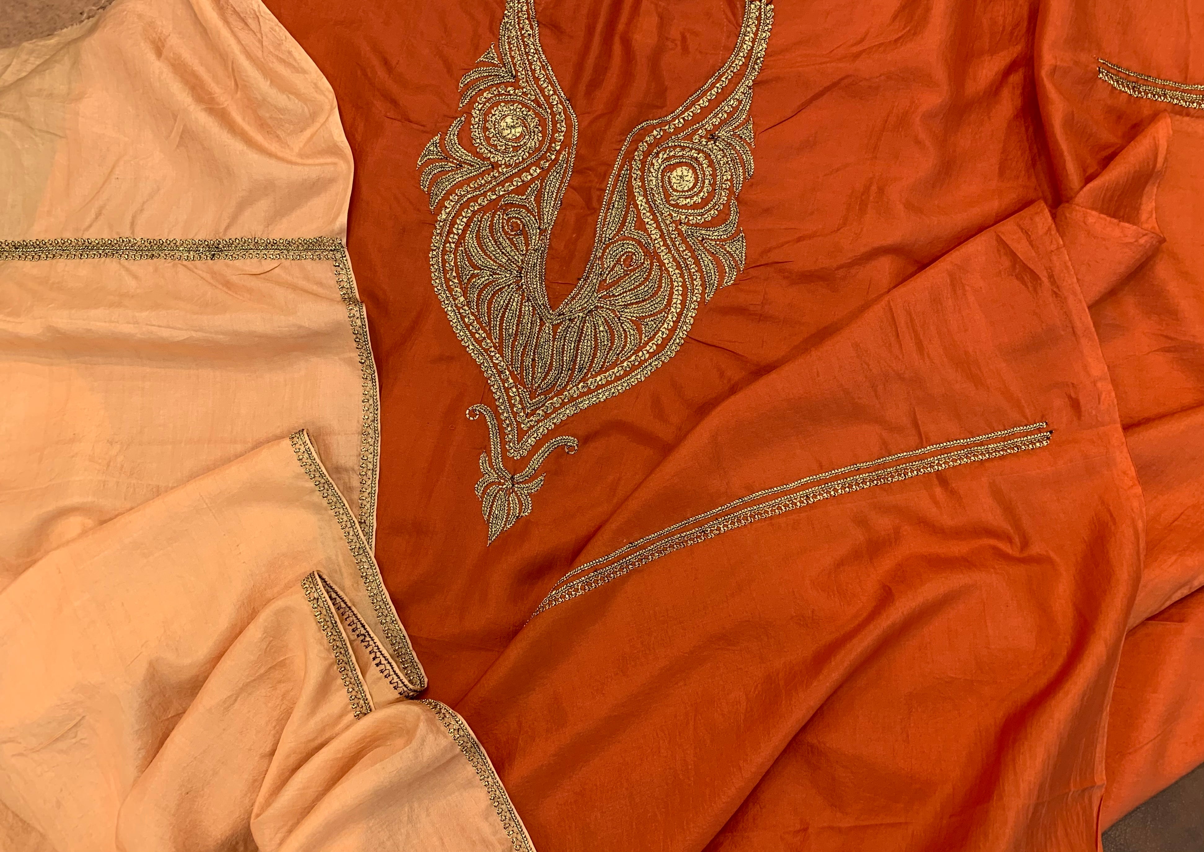 Hand Tilla 3pc pure silk unstitched