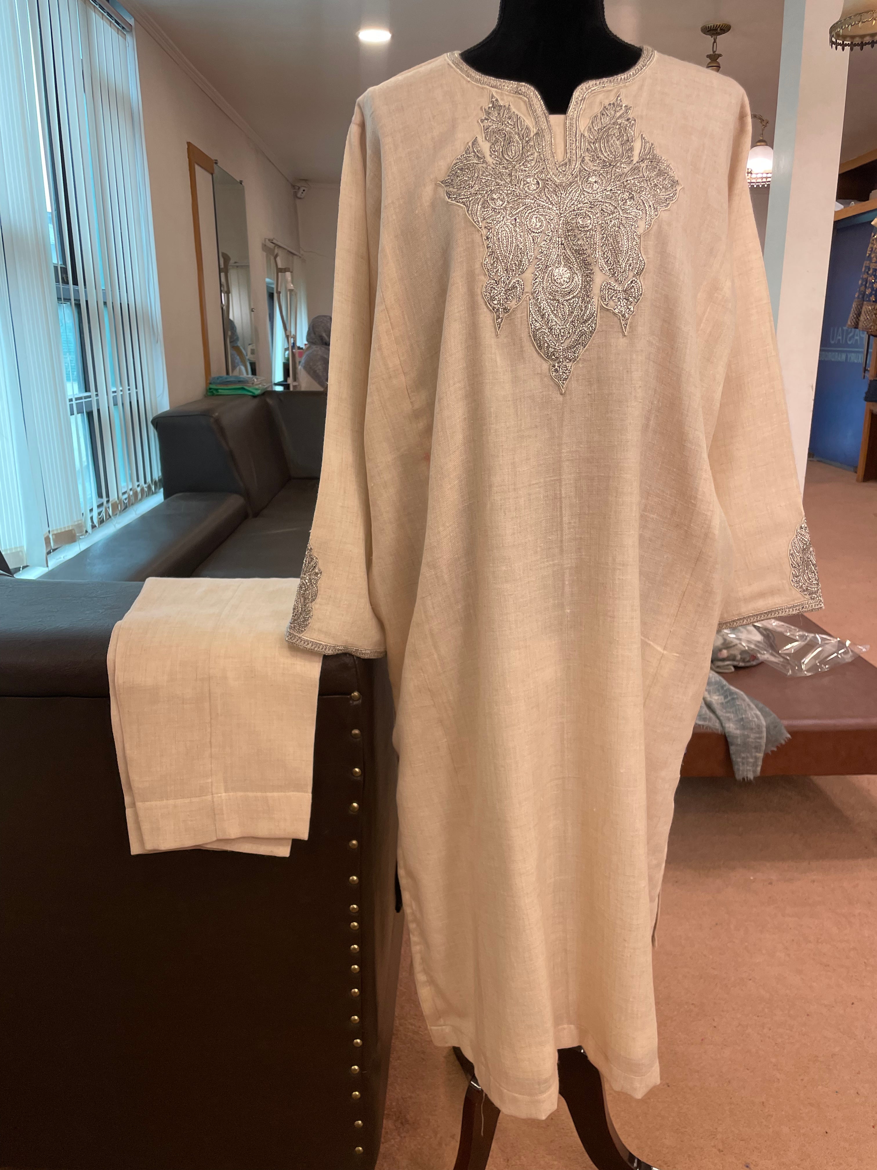 Purepashmina blend pheran set pwb268