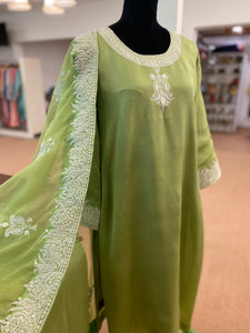Tilla Kurta set 3pc stitched MTKS164