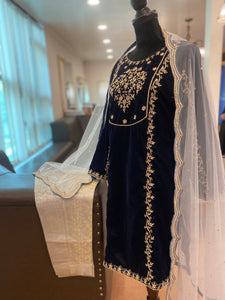Hand embroidered Suit 3pc stitched