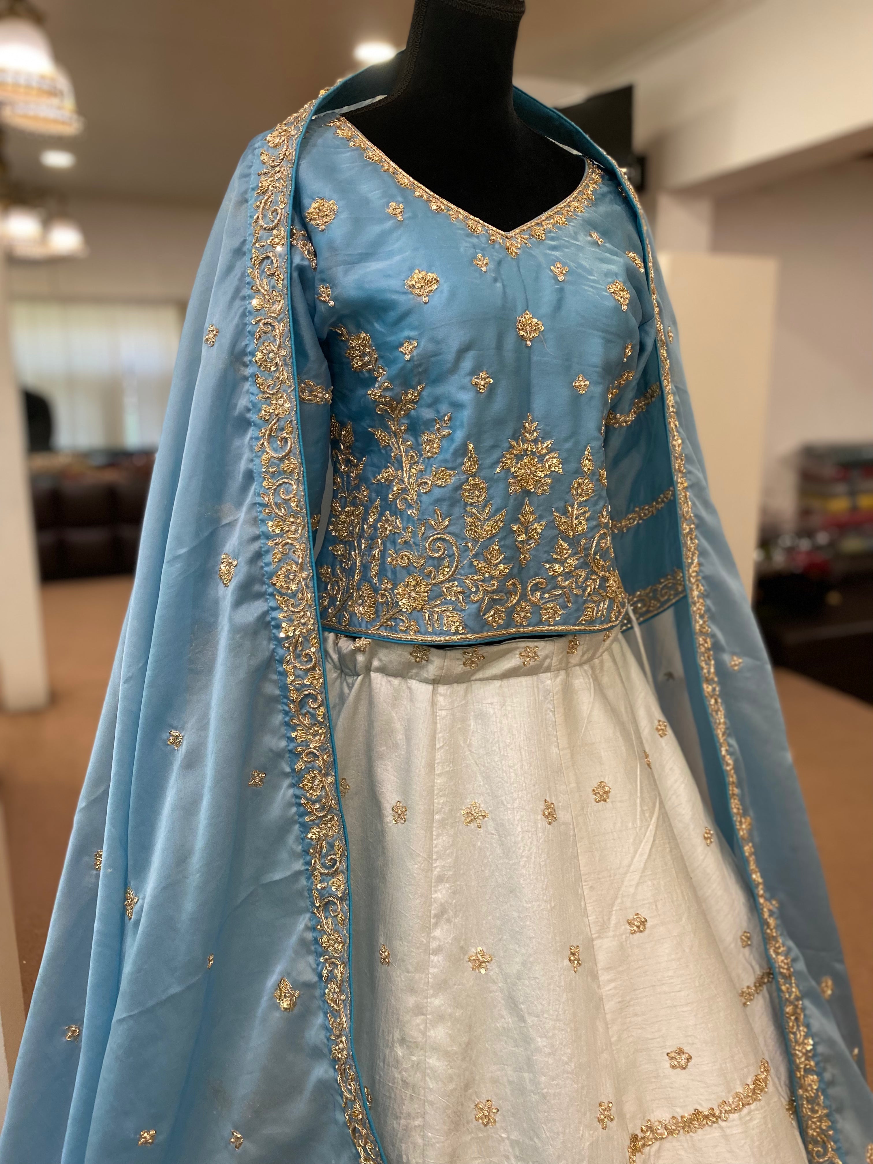 Bridal Handembroidered Lehanga