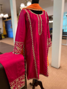 Hand embroidered Suit 3pc stitched