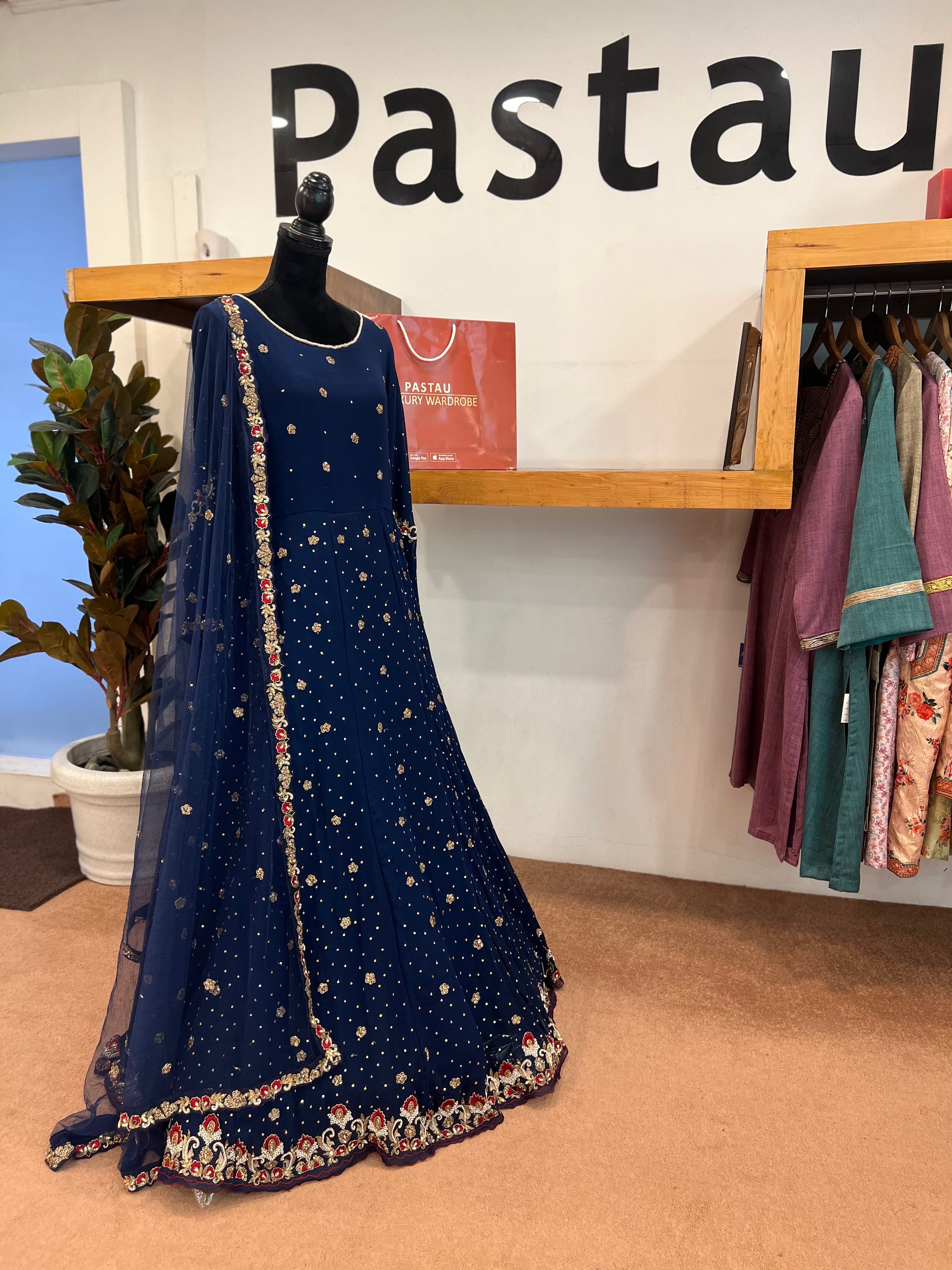 Hand embroidered Gown