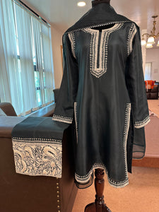 Puresilk 3 piece tilla kurta set
