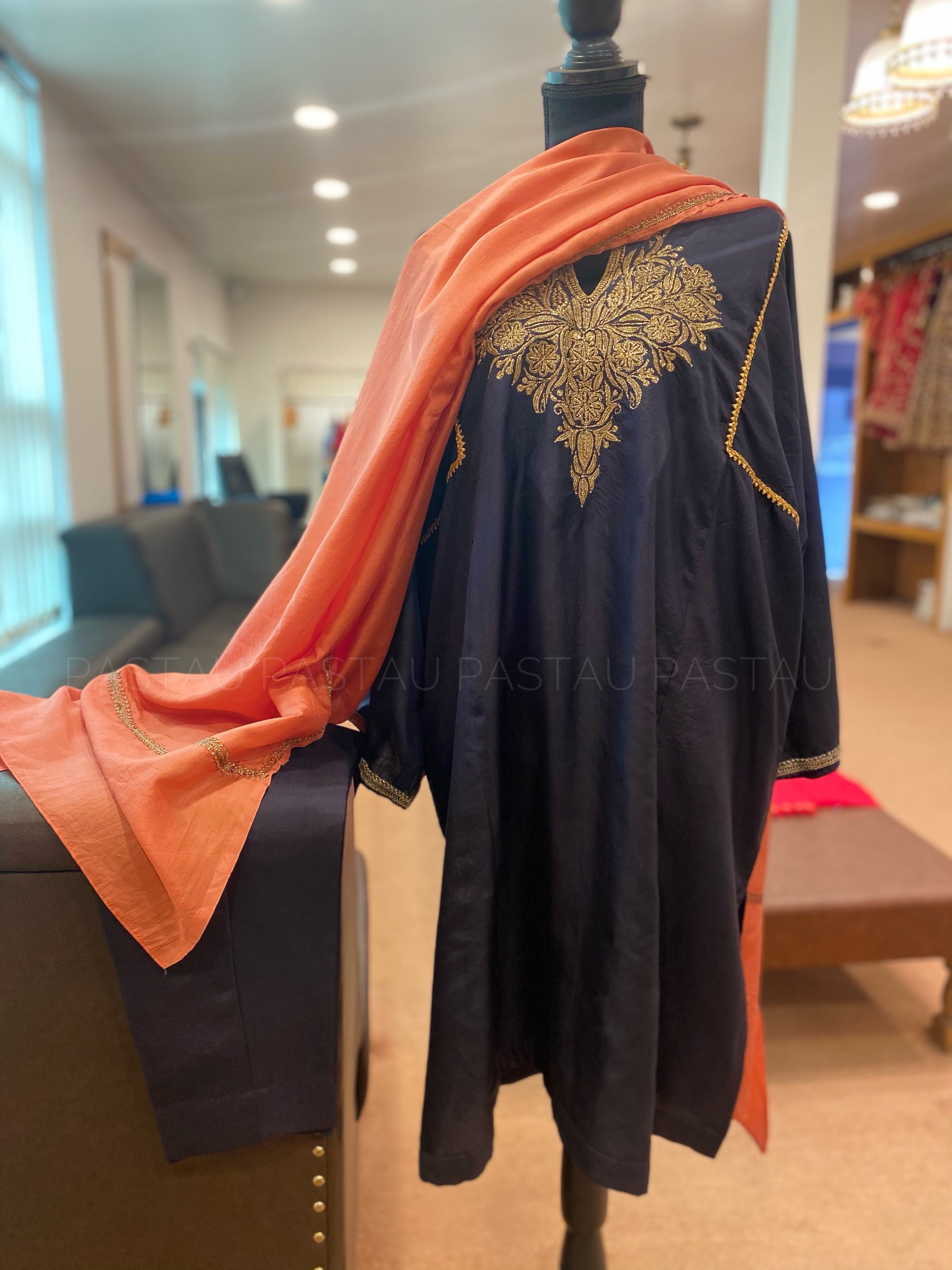 Hand Tilla pure silk 3pc stitched