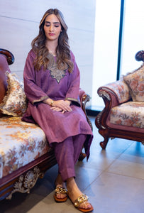 Tilla A line kurta set 2pc stitched MTKS084