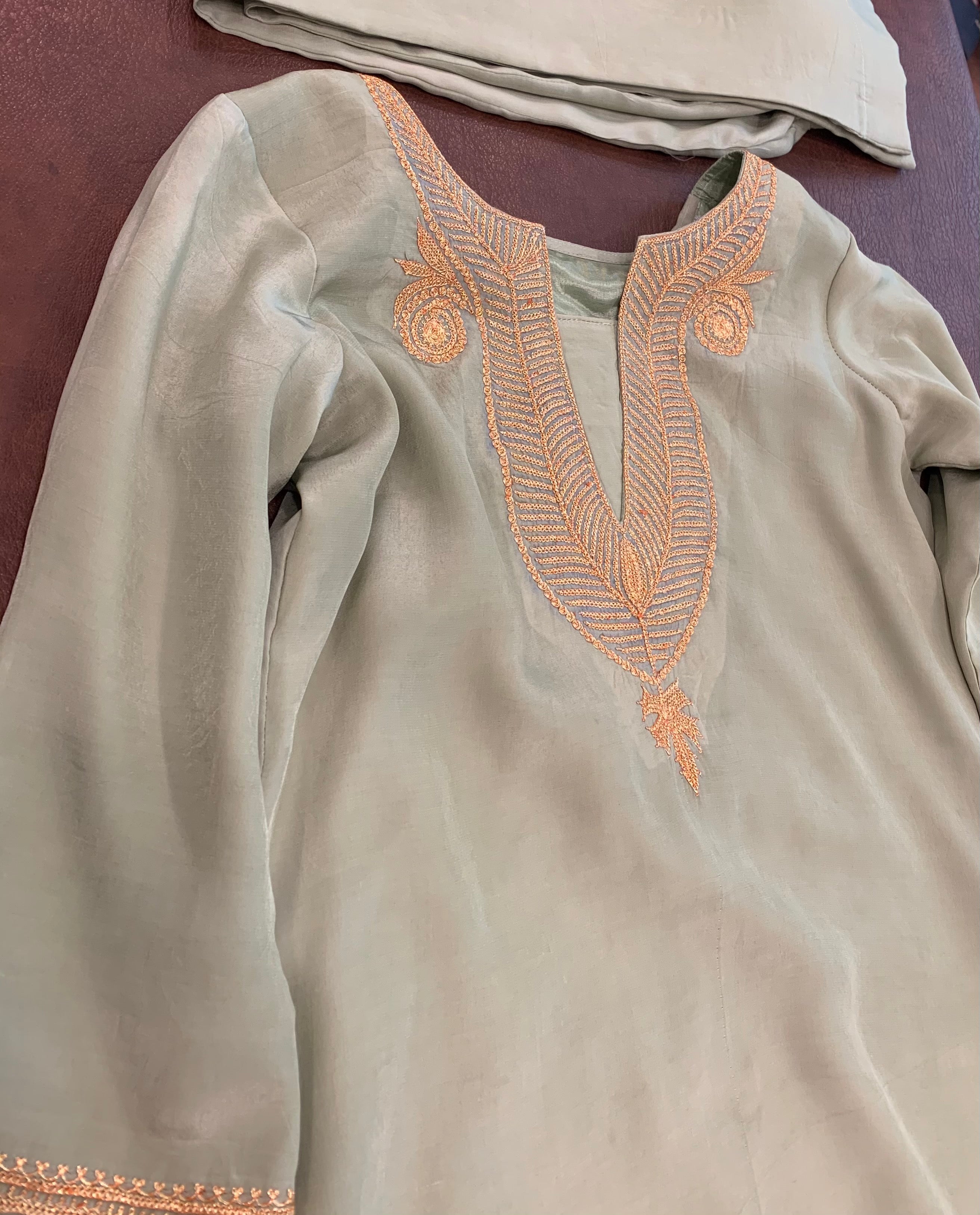 Hand Tilla crepe 3 pc unstitched