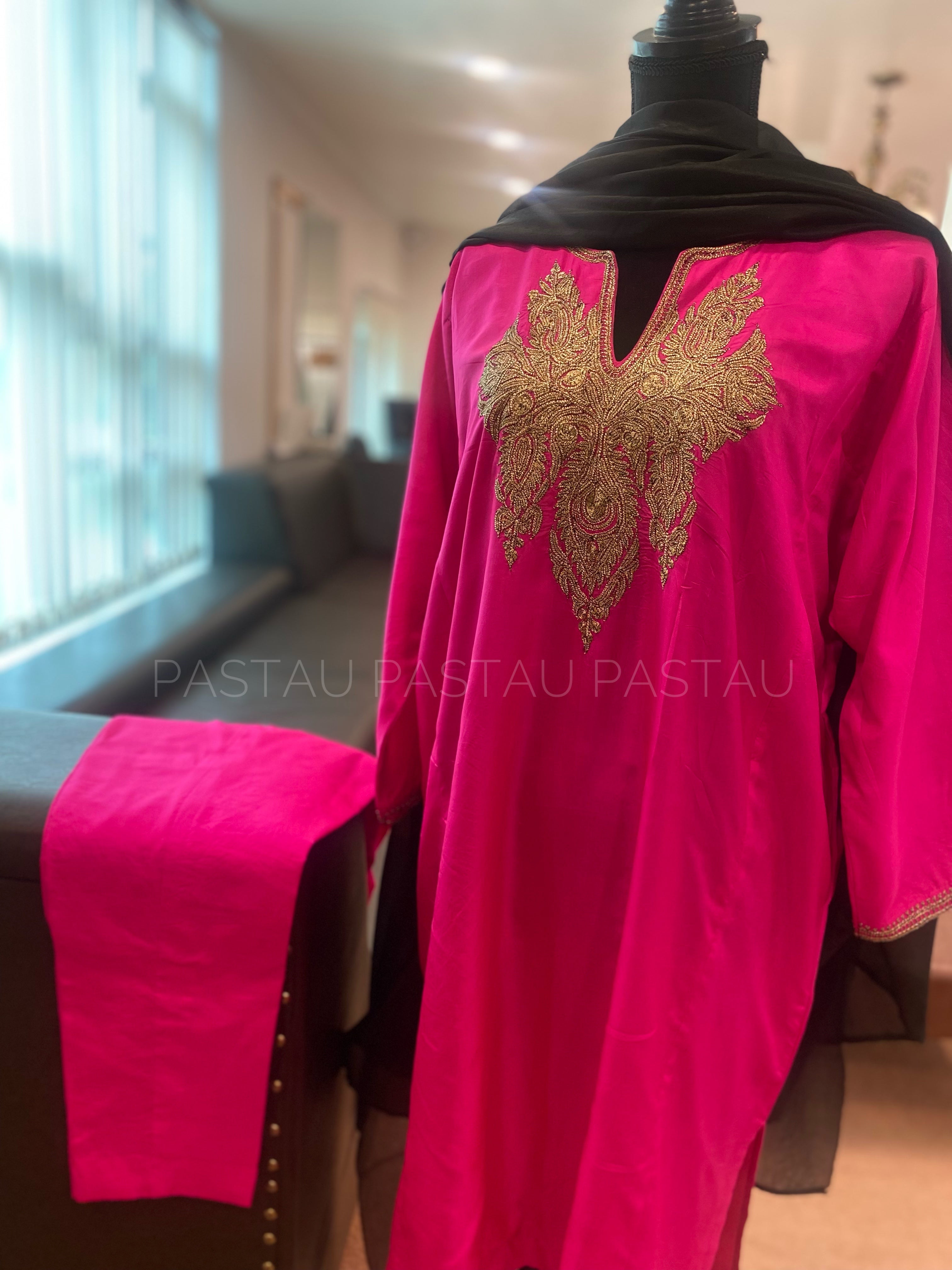 Hand Tilla pure silk 3pc stitched