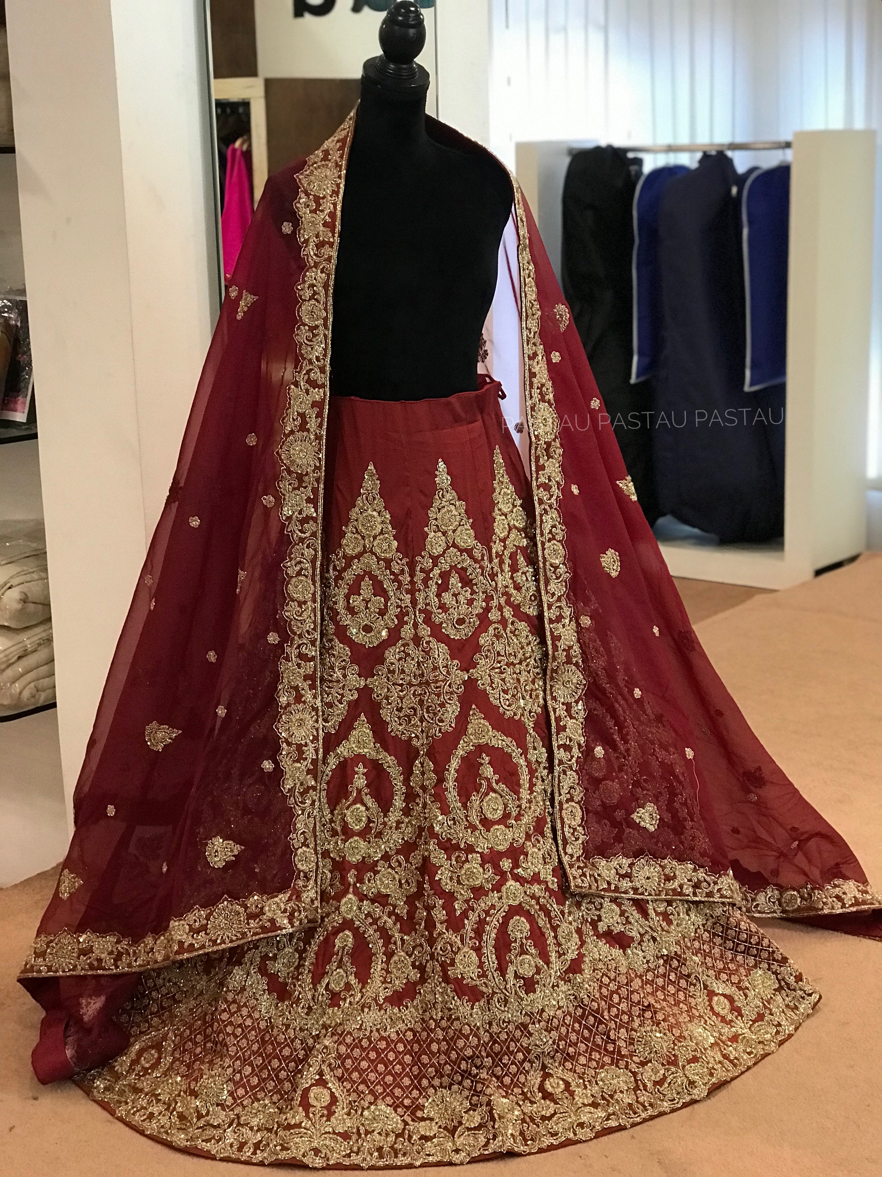 Hand Embroidered Bridal Lehanga