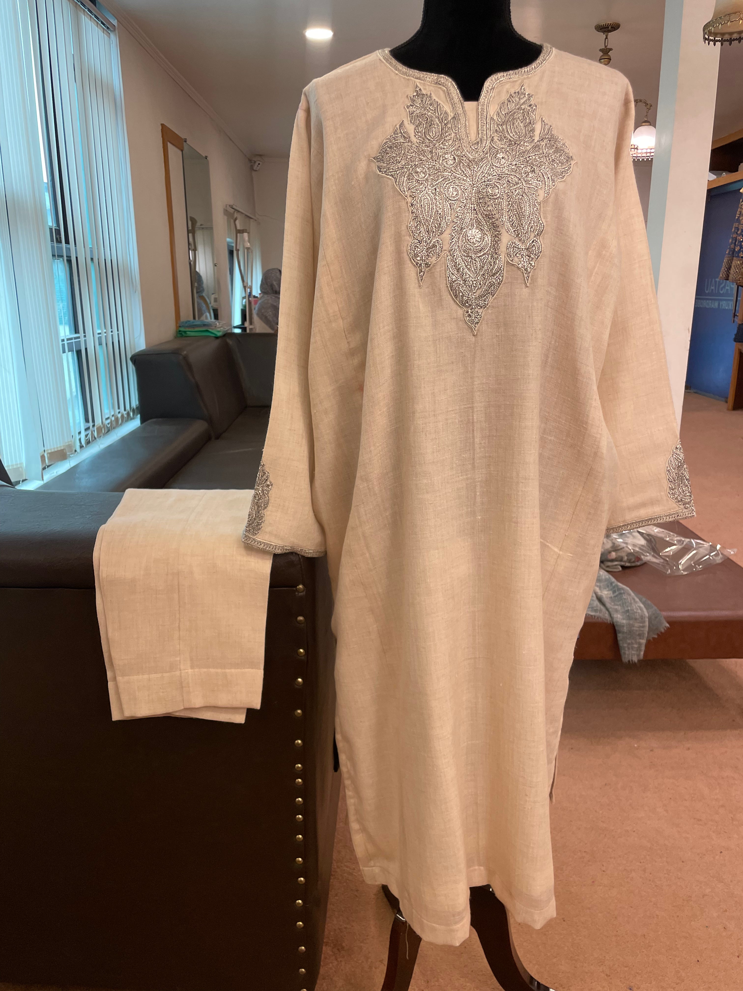 Purepashmina blend pheran set pwb268