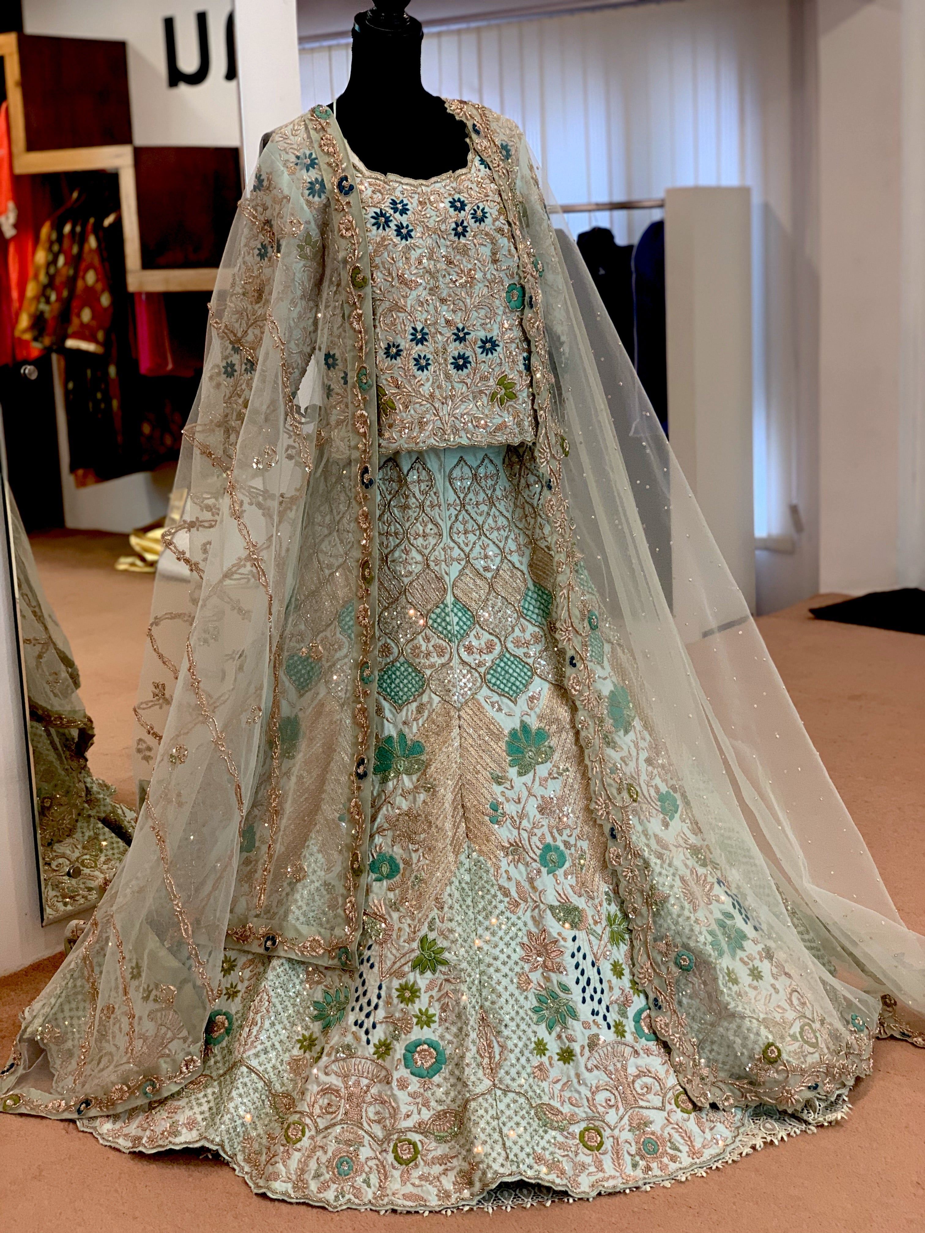 Handembroidered Bridal Lehanga