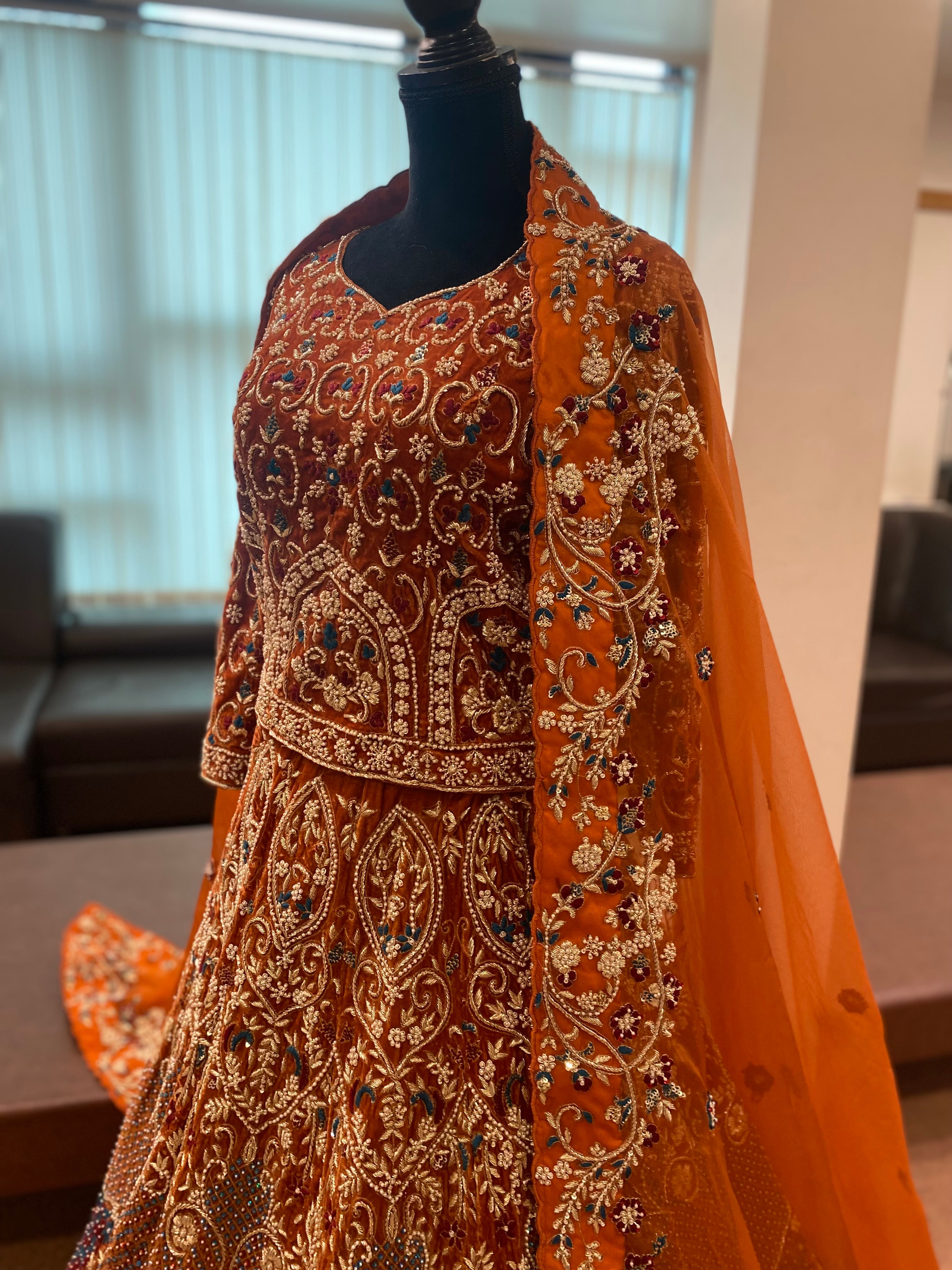 Handembroidered Bridal Lehanga