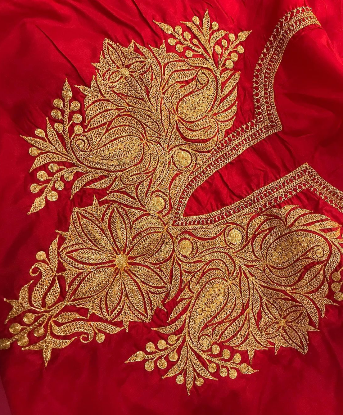 Hand Tilla pure silk 2pc suit unstitched