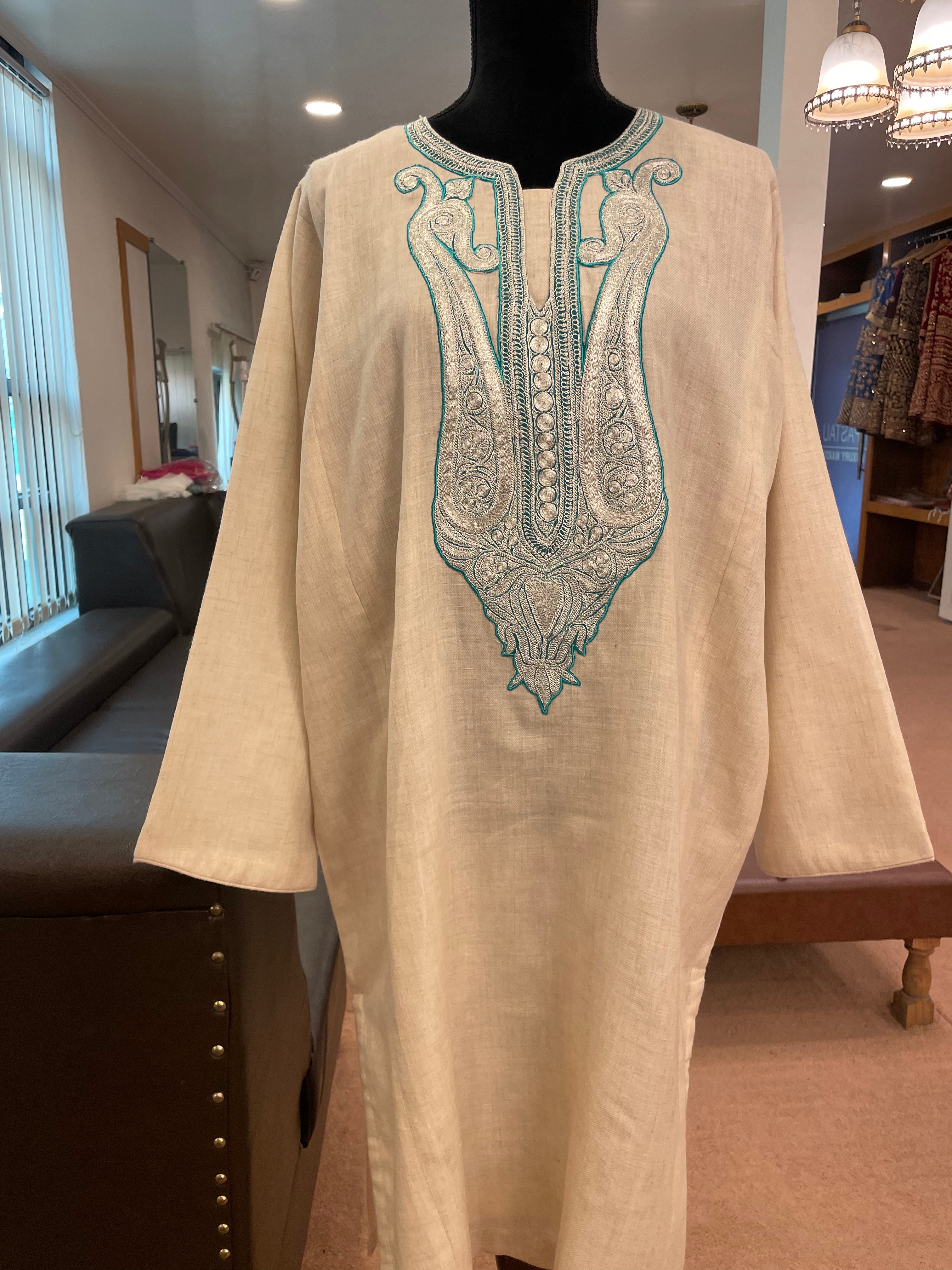 Purepashmina blend pheran pwb199