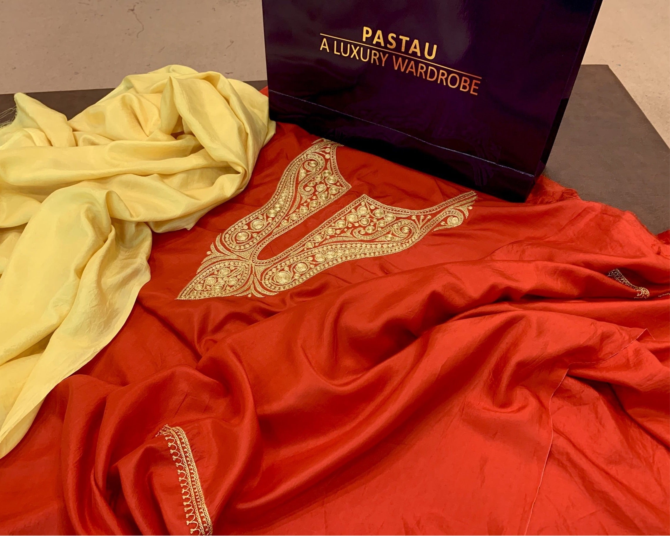 Hand Tilla pure silk 3pc unstitched