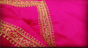 Hand Tilla 3pc suit in pure silk unstitched