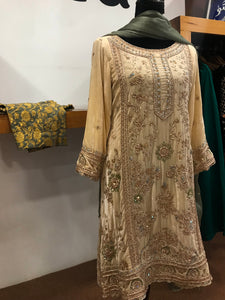 Handembroidered Kali dress 3pc stitched