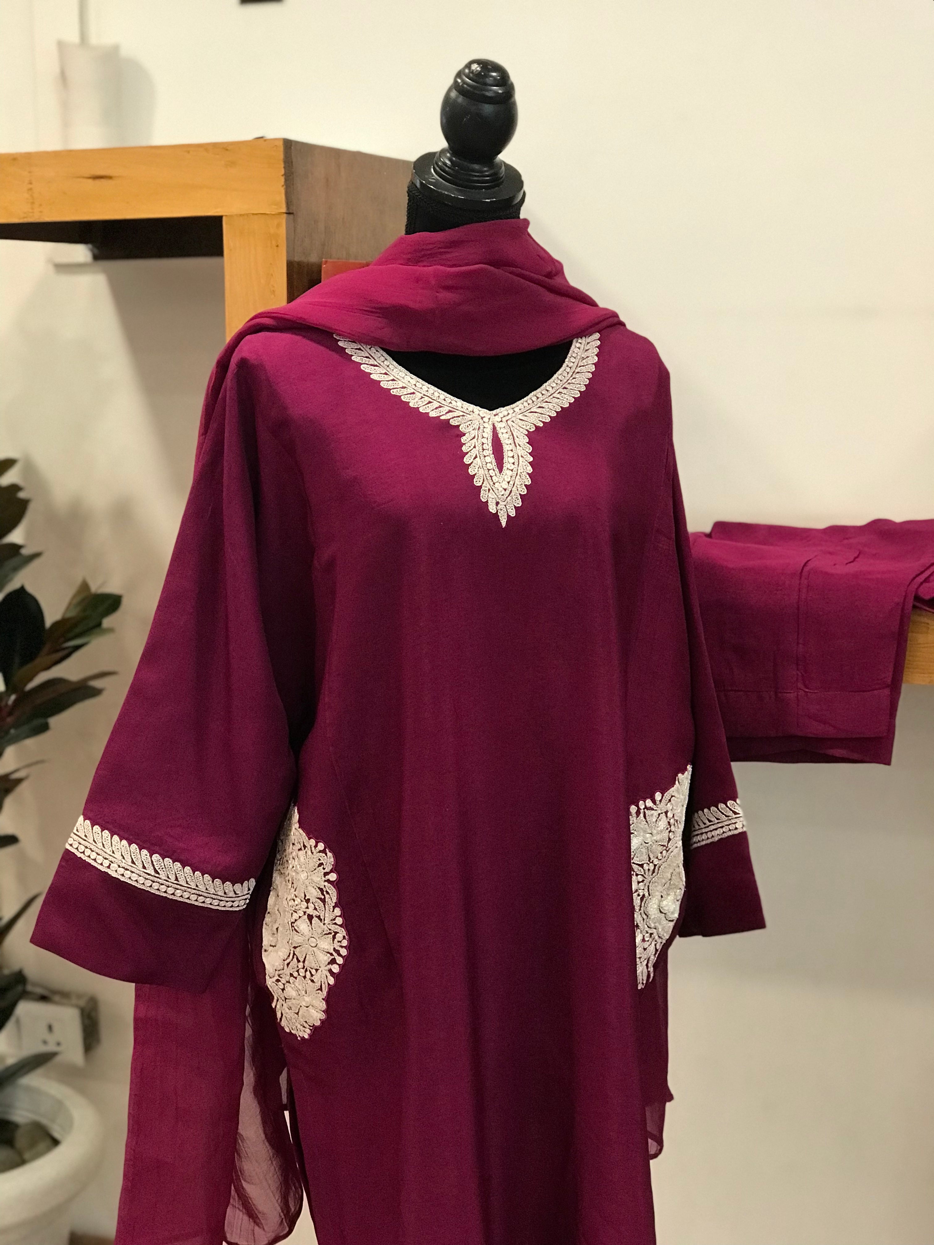 Tilla Pheran set 3pc stitched