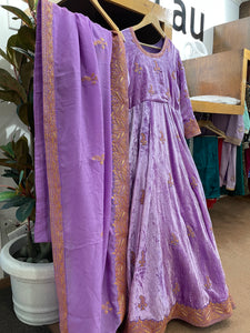 Tilla Velvet gown with Duppata